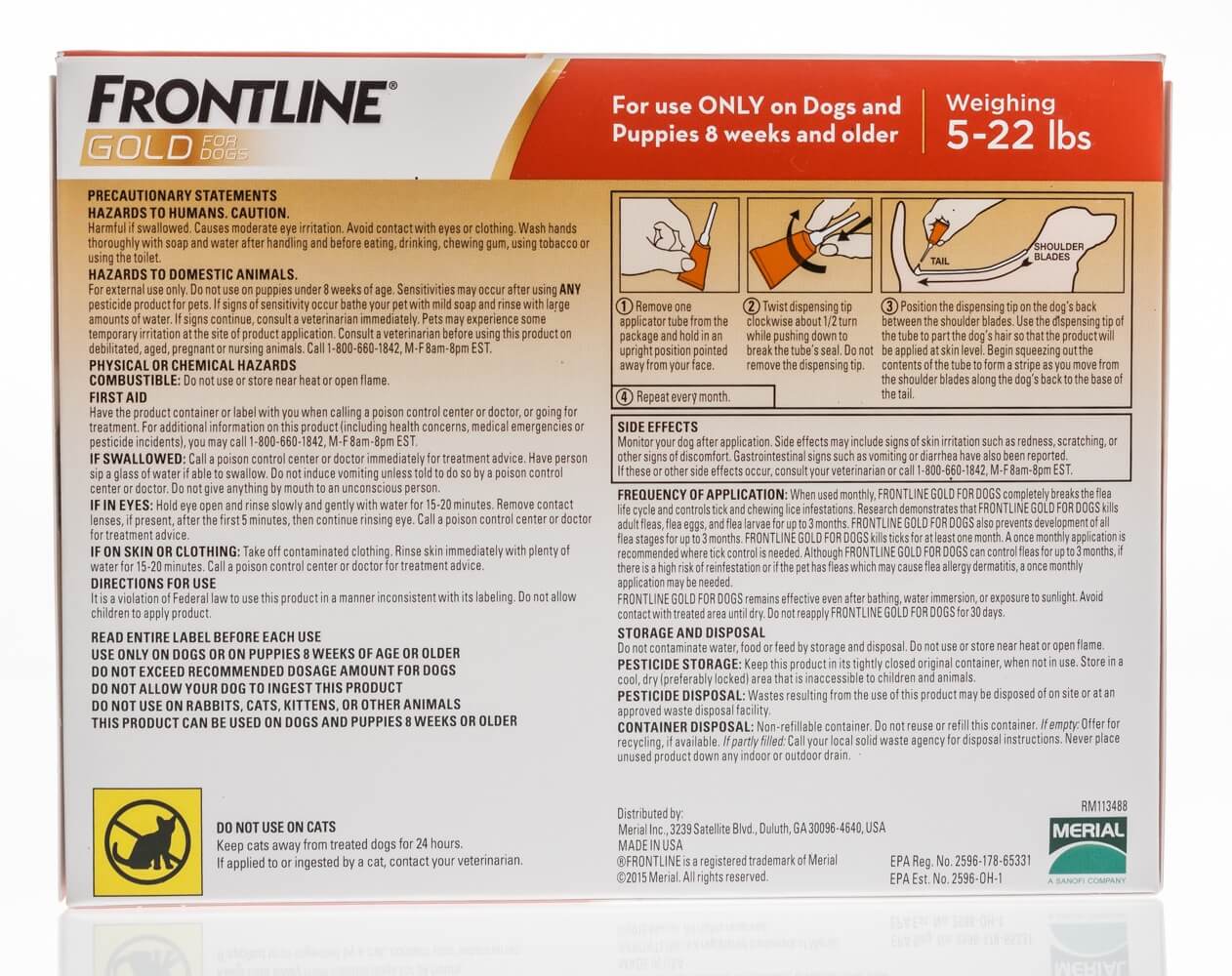 Frontline Gold for Dogs and Puppies